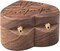 Engagement Proposal Ring Box Secret Slim Hidden Wooden Heart Shaped Engraved Jewelry Storage Ring Case Ring Bearer Box Ring Holder for Wedding Ceremony (The adventure begins)